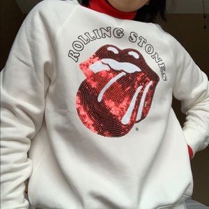 Brand new Rolling Stones sweater with sequins